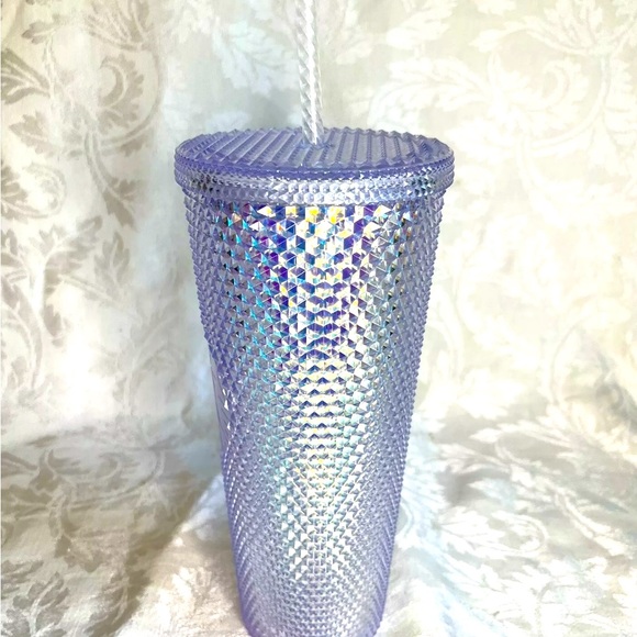 Starbucks Tumbler 24oz 2018 Rainbow Iridescent Studded Unicorn Cold Cup - Picture 3 of 10